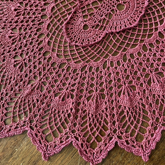 Handmade Crochet Doily - Picture 4 of 5